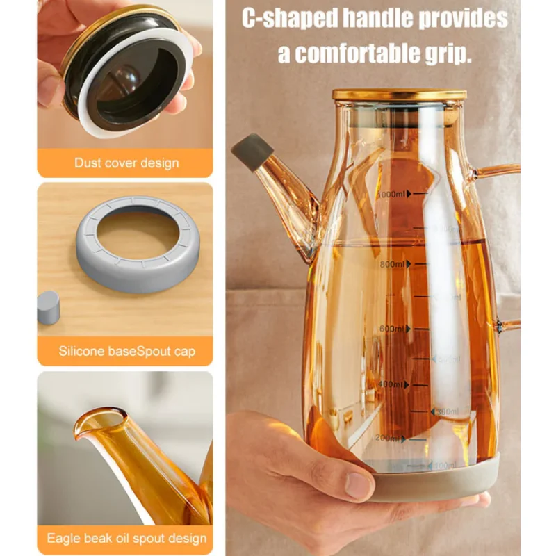 🔥Bouteille Distributeur d'Huile avec Bec Verseur Anti-Gouttes - Image 2