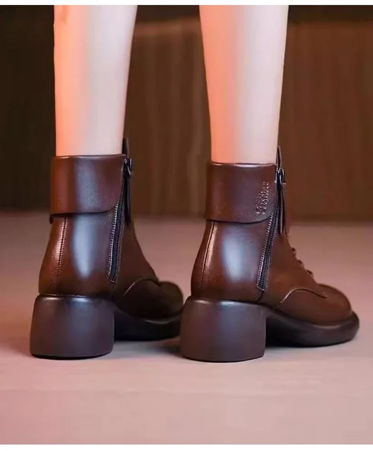 📢📢60 %  DE RÉDUCTION !! ⏰Le meilleur cadeau - Bottes pour femmes au style vintage élégant à la française - Image 11