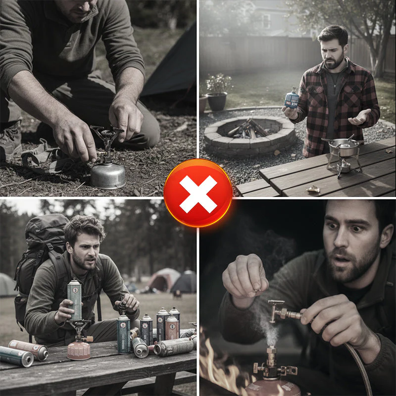 📢📢50 % de réduction !!!⏰Adaptateur pour recharge de cartouche de gaz d'extérieu - Image 2