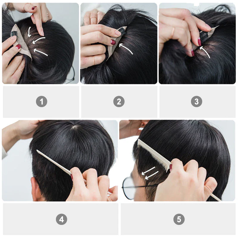 🏆Durée limitée 64% de réduction👦 Perruques de remplacement de cheveux pour hommes - Image 6