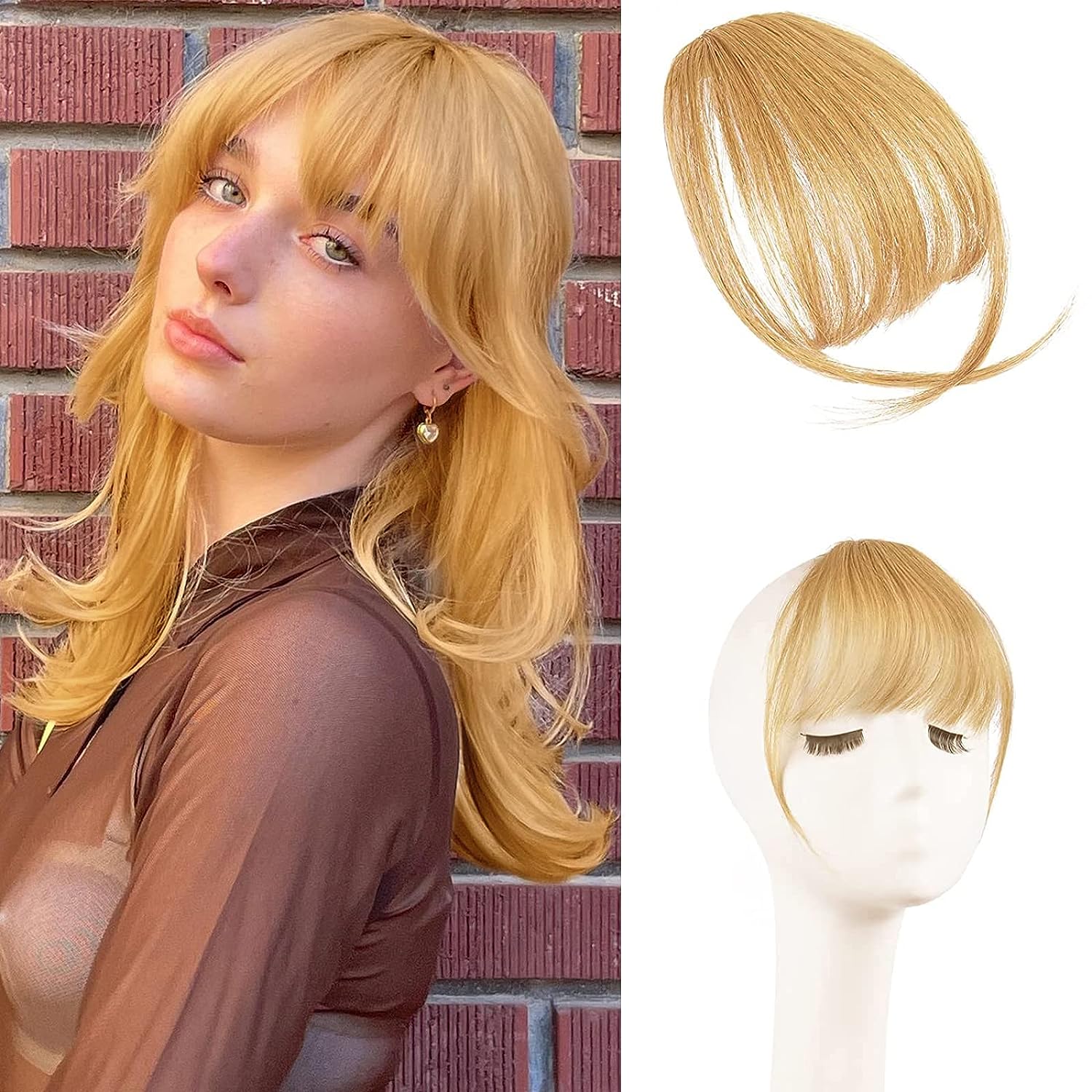💥💥💖💖 Franges à clipser 100% extensions de cheveux authentiques franges aériennes💖💖💥💥 - Image 14