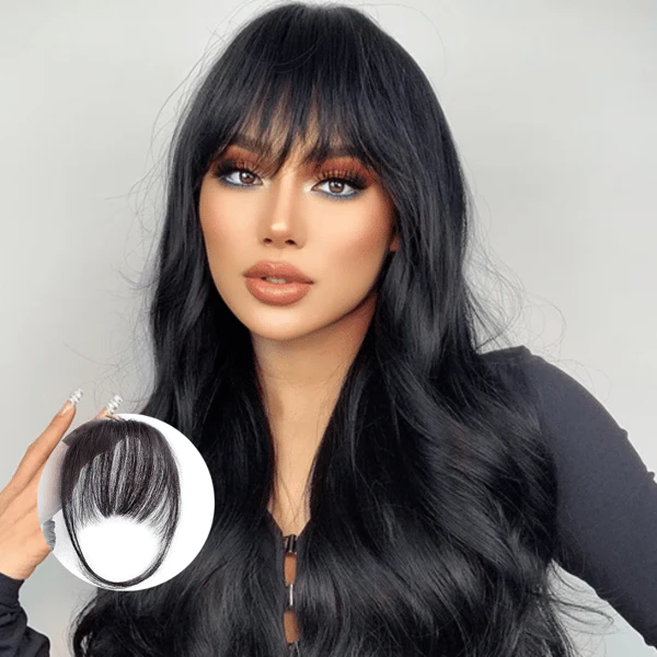 💥💥💖💖 Franges à clipser 100% extensions de cheveux authentiques franges aériennes💖💖💥💥 - Image 2