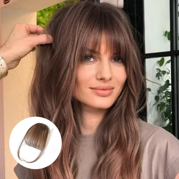 💥💥💖💖 Franges à clipser 100% extensions de cheveux authentiques franges aériennes💖💖💥💥 - Image 5