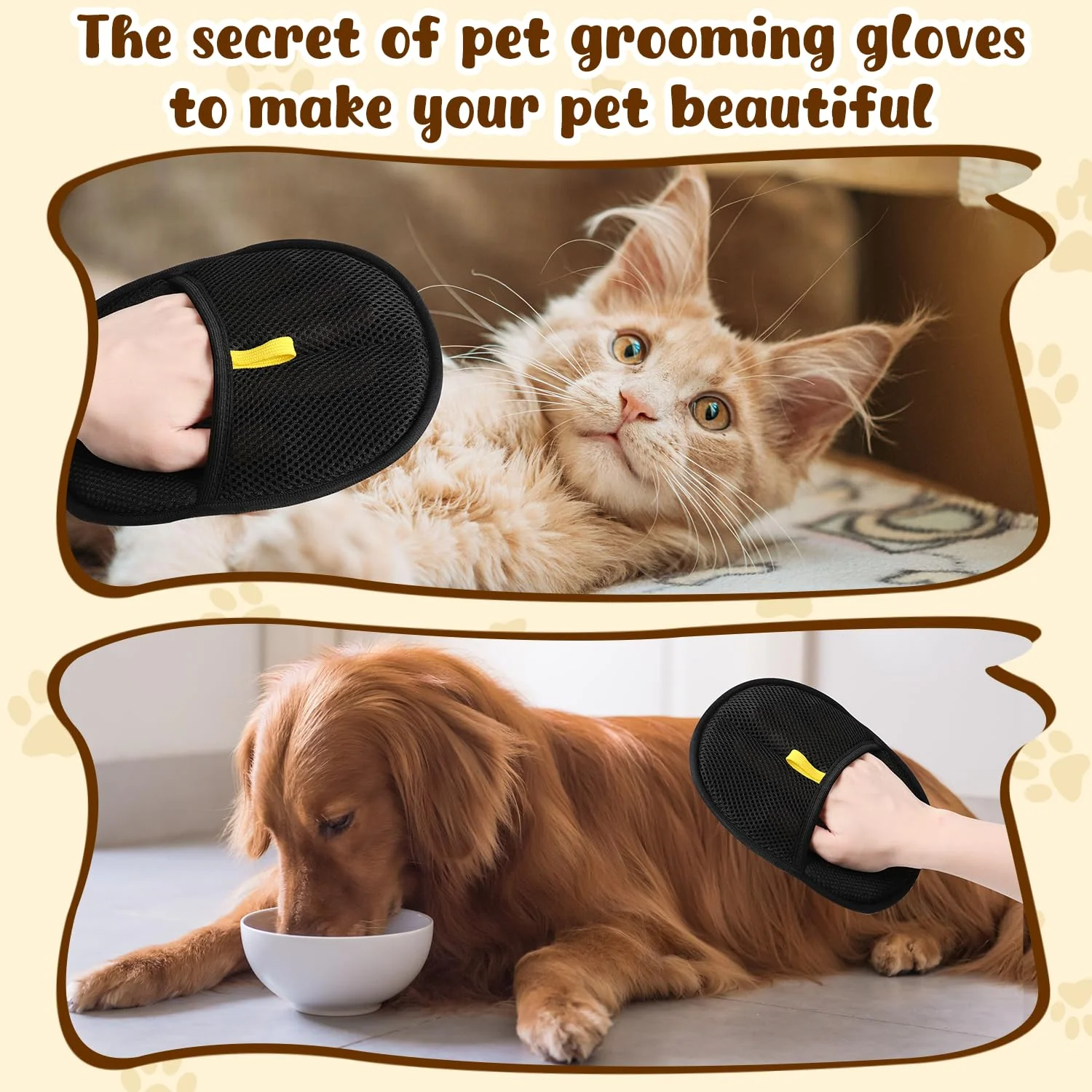 🐱50% de réduction pour une durée limitée🐶✨️Gants antistatiques pour l'épilation des animaux de compagnie✨ - Image 4