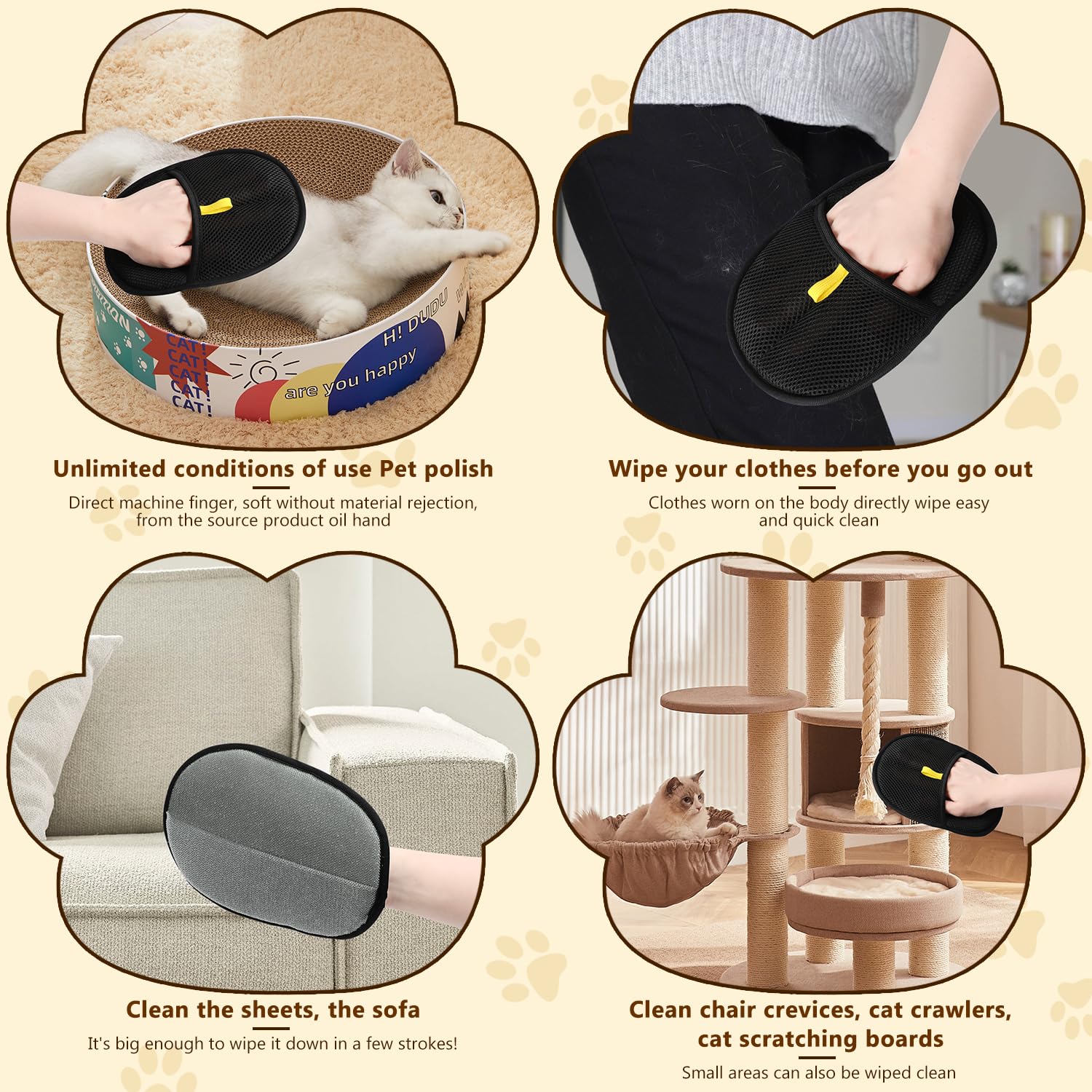 🐱50% de réduction pour une durée limitée🐶✨️Gants antistatiques pour l'épilation des animaux de compagnie✨ - Image 9