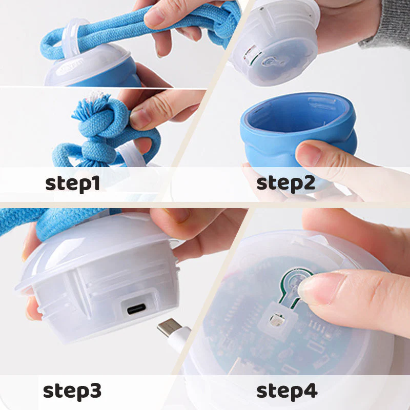 📢📢50% de réduction !!! 🎅 Balle Interactive Électronique Apaisante pour Animaux de Compagnie – Trois Modes, Évitement des Obstacles & Plus! 🐶💡 - Image 7