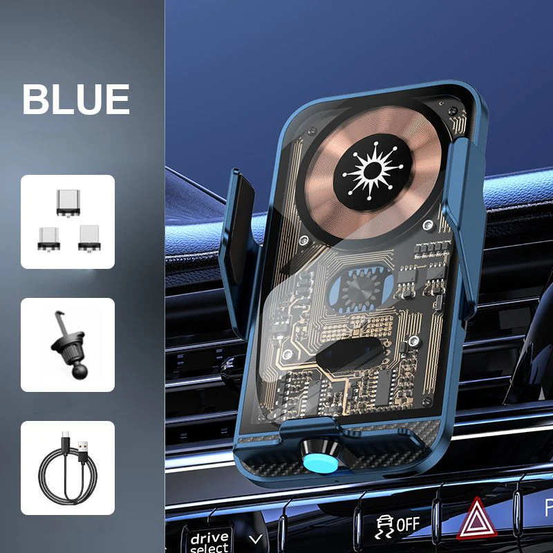 🔥Support de téléphone de voiture mécanique Support de charge🔥 sans fil - Image 11