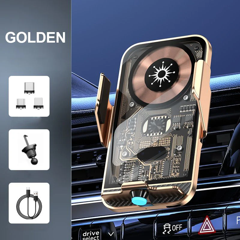🔥Support de téléphone de voiture mécanique Support de charge🔥 sans fil - Image 9