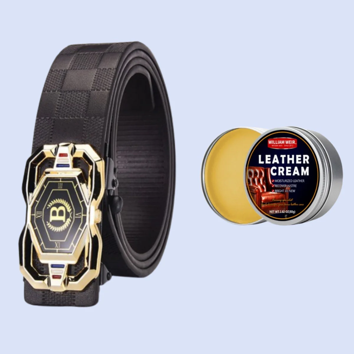 📢📢50 % DE RÉDUCTION !! ⏰🐊Ceinture en cuir pour homme avec motif crocodile raffiné, boucle automatique et fabriquée en cuir de vachette. - Image 19