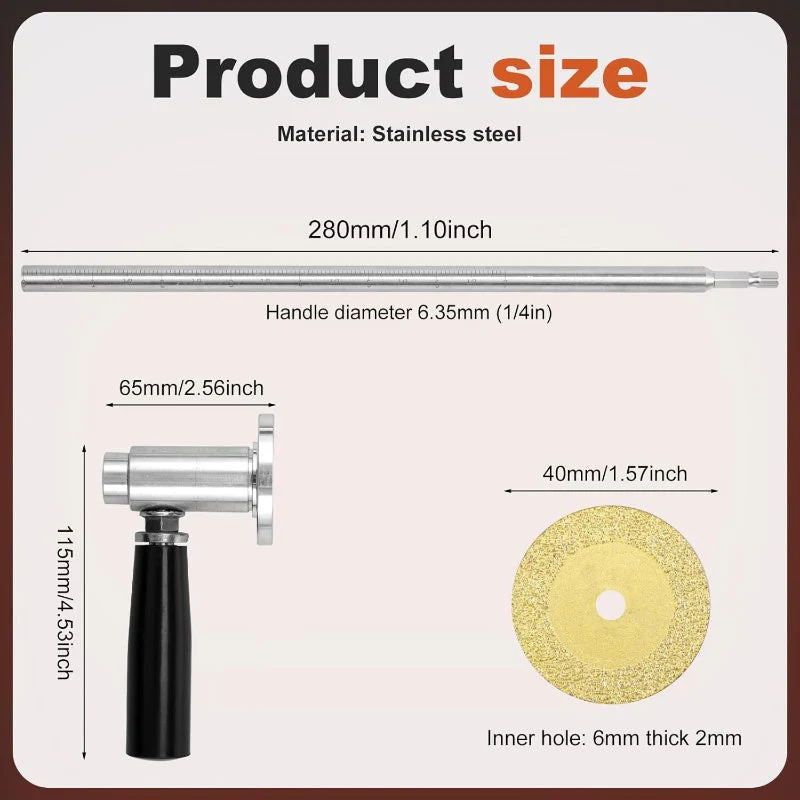 🏆✨Outils d'ouverture de tubes choisis par 98% des travailleurs français✨Coupe-tubes intérieur en PVC avec molette de coupe - Image 6