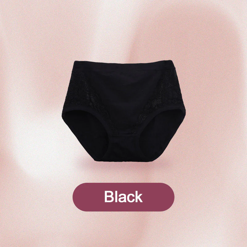 Culottes à Taille Haute Anti-fuite en Coton et Taille Plus - Image 10