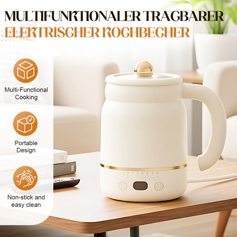 📢📢60 % DE RÉDUCTION !!!⏰ Tasse Électrique Multifonction – Cuisson Portative, Pour Œufs Brouillés & Purées ✨