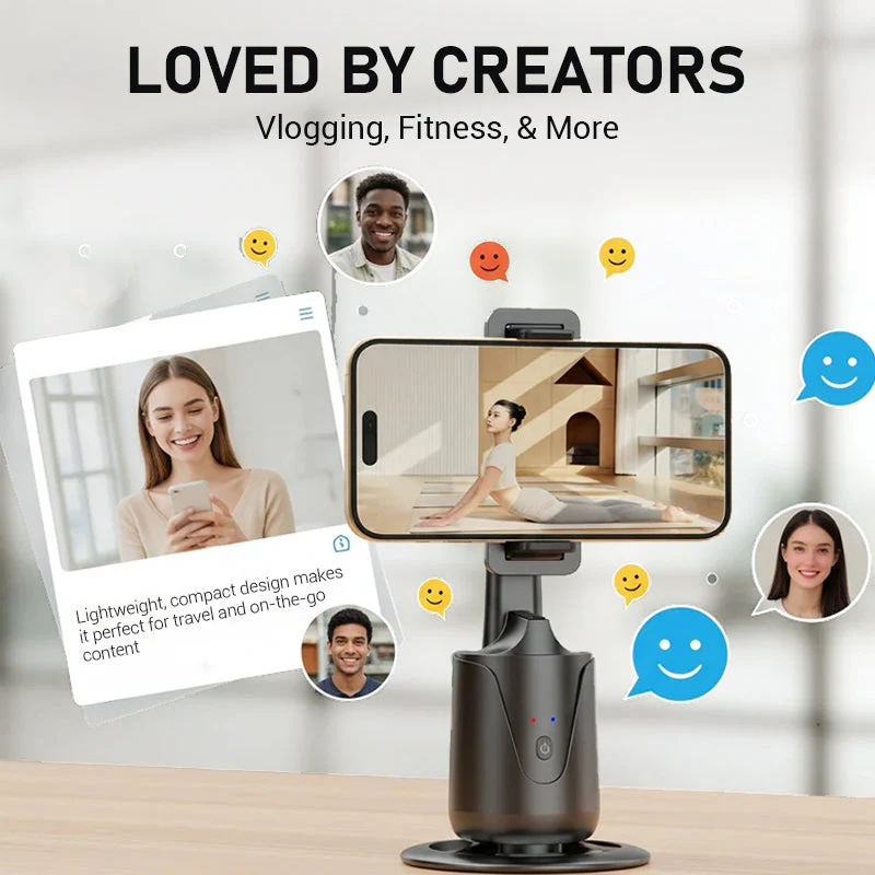📢📢50% DE RÉDUCTION !!! 🎅Support portable pour téléphone avec suivi automatique à 360° - Image 7