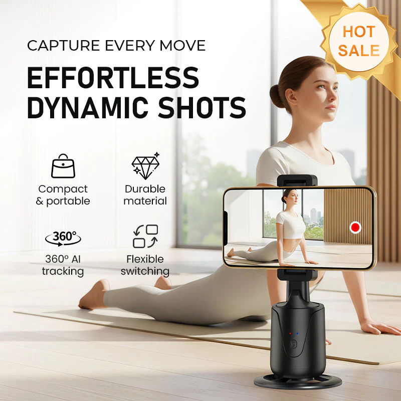 📢📢55% DE RÉDUCTION ! ✨Support portable pour téléphone avec suivi automatique à 360°