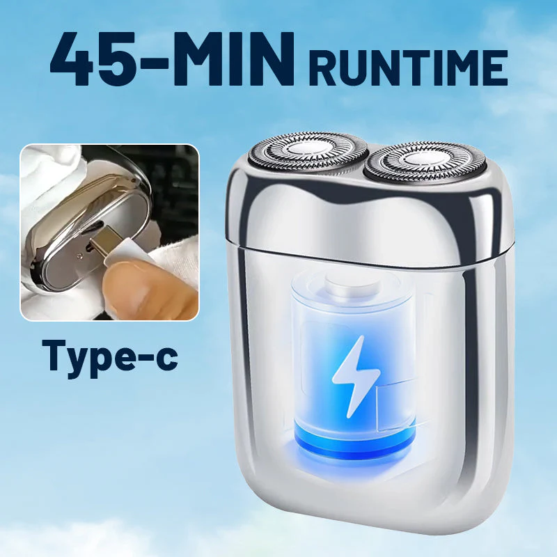 🔥😍😍 Rasoir électrique portable à deux têtes pour hommes - Image 3
