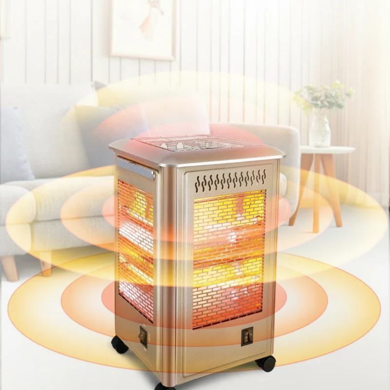 📢📢60 % DE RÉDUCTION !! ⏰Chauffage électrique portable à 5 côtés avec grille barbecue - Image 2