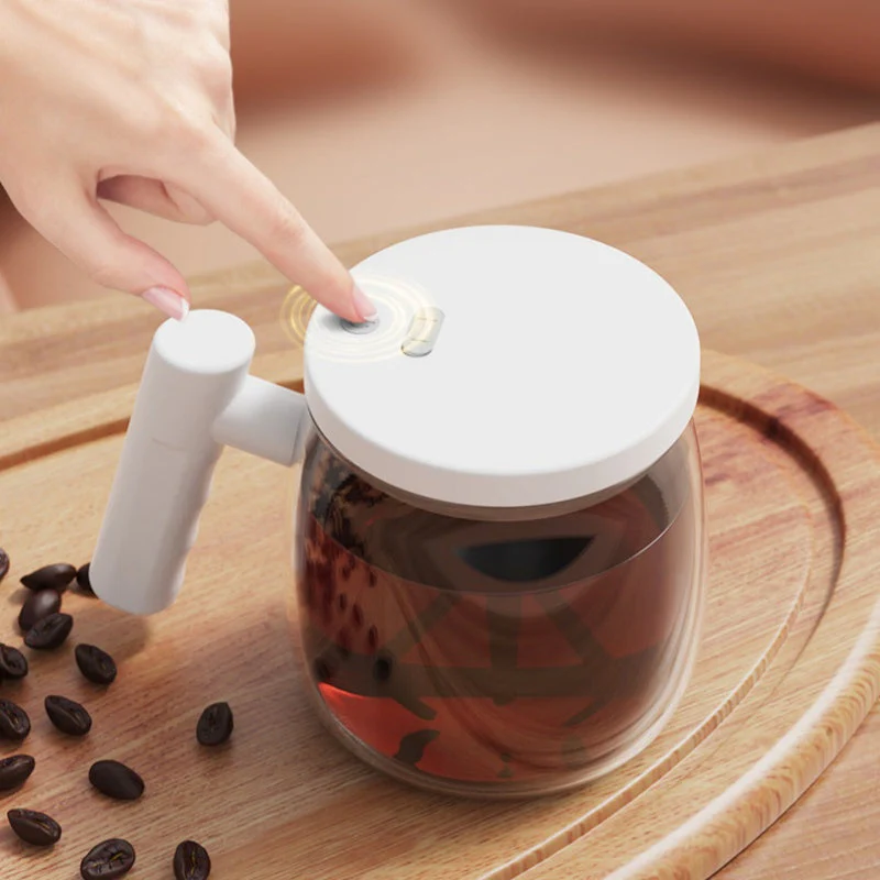 📢📢60 % de réduction !!!✨Mug à café électrique portable avec agitateur et poignée - Image 4
