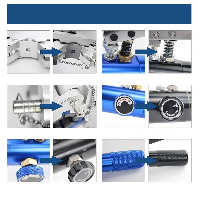 🔥 70 % DE RÉDUCTION – Kit de sertissage hydraulique portable pour tuyaux 🛠️📢📢5 dernières heures : Grande vente⏰⏰ - Image 3