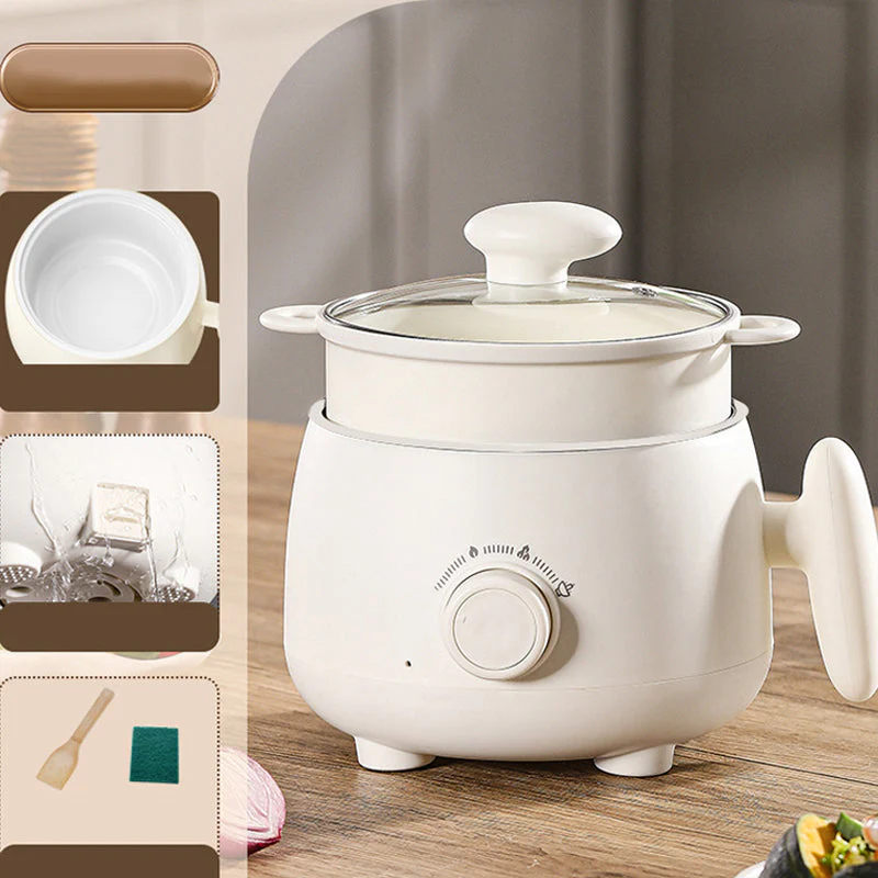 📢📢60 % de réduction !!! ✨Pot électrique antiadhésif multifonctionnel portable - Image 14