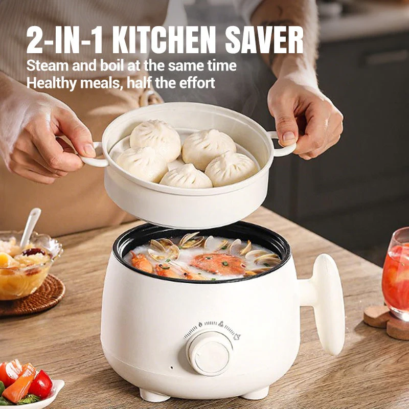 📢📢60 % de réduction !!! ✨Pot électrique antiadhésif multifonctionnel portable - Image 3