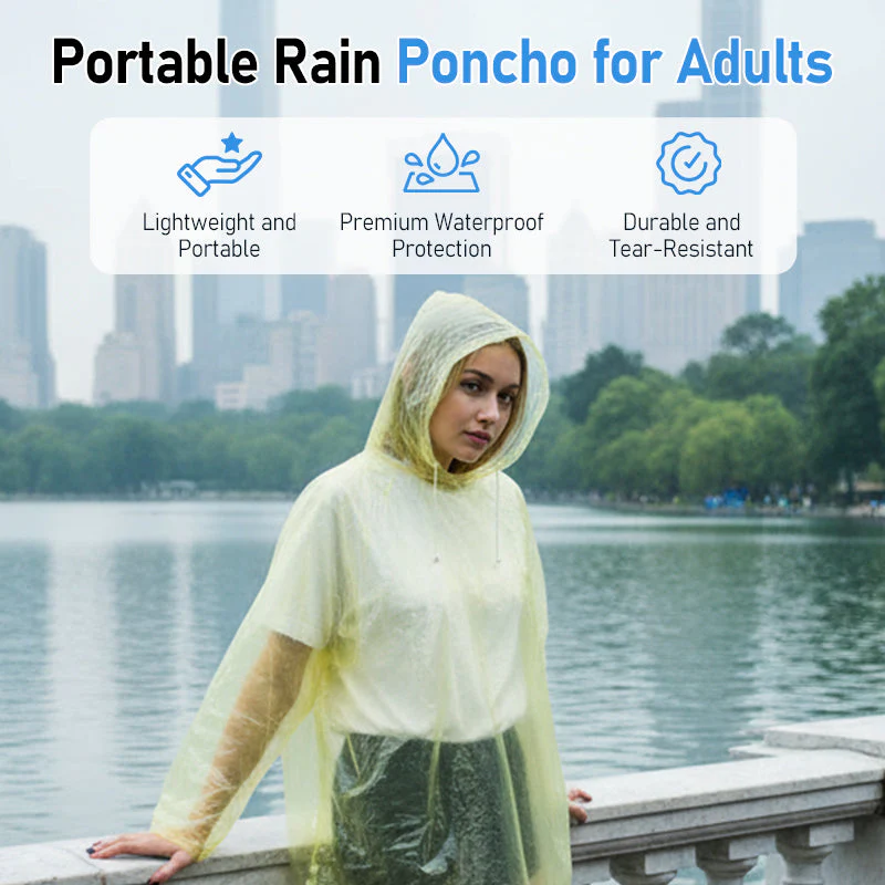 📢📢Achetez-en 2, obtenez-en 1 💥gratuitPoncho imperméable portable pour adultes