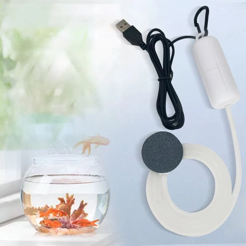 【📍Série pour Aquarium📍】Pompe à oxygène USB silencieuse – Moteur en cuivre pur, fonctionnement discret, idéale pour aquariums. Disponible en plusieurs couleurs ! - Image 5