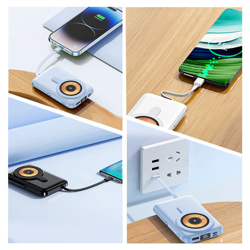 📢✨ Vente chaude 60% de réduction 🔋 Magnétique sans fil Power Bank 10000mAh Chargrs rapide avec support téléphonique - Image 9