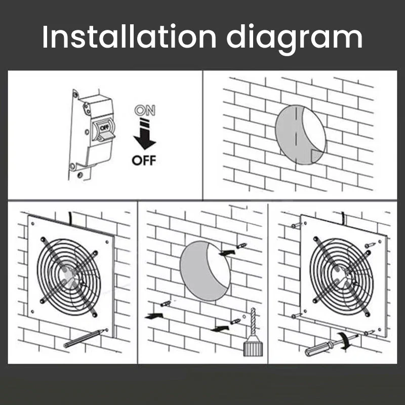 🏆50% de réduction pour une durée limitée✨Ventilateur d'extraction d'air puissant pour l'usage domestique（Livraison gratuite） - Image 7