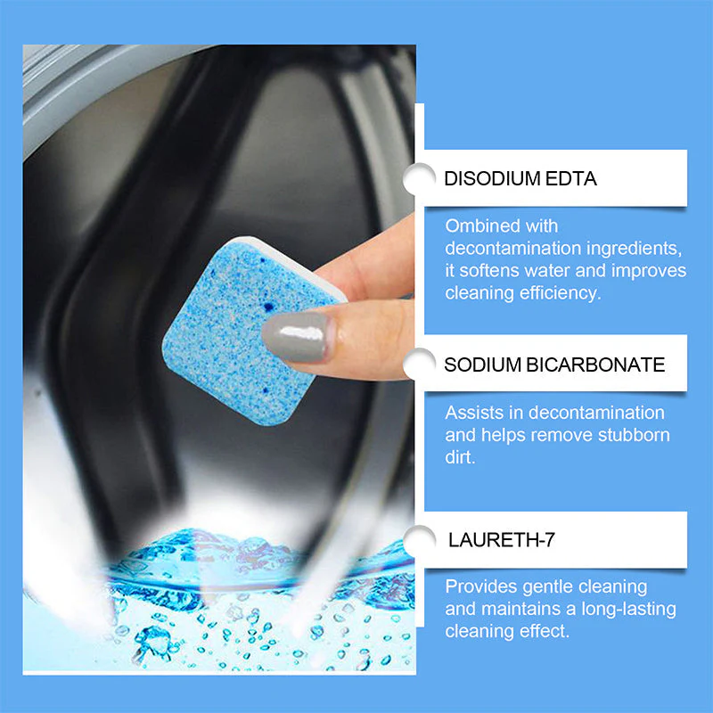 Powerful Washing Machine Cleaner Tablets - 12 Counts - Image 5