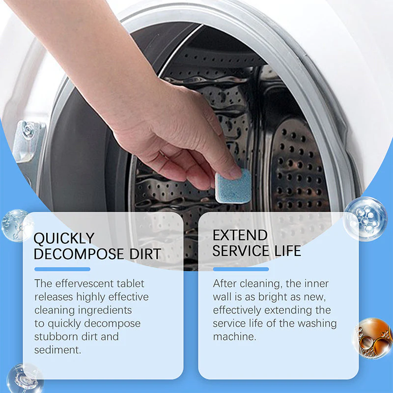 Powerful Washing Machine Cleaner Tablets - 12 Counts - Image 6