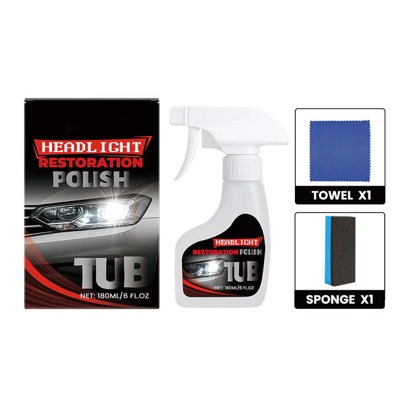 ✨Offre à durée limitée⏳ - Kit professionnel de restauration des phares 180 ml (éponge incluse) - Image 10
