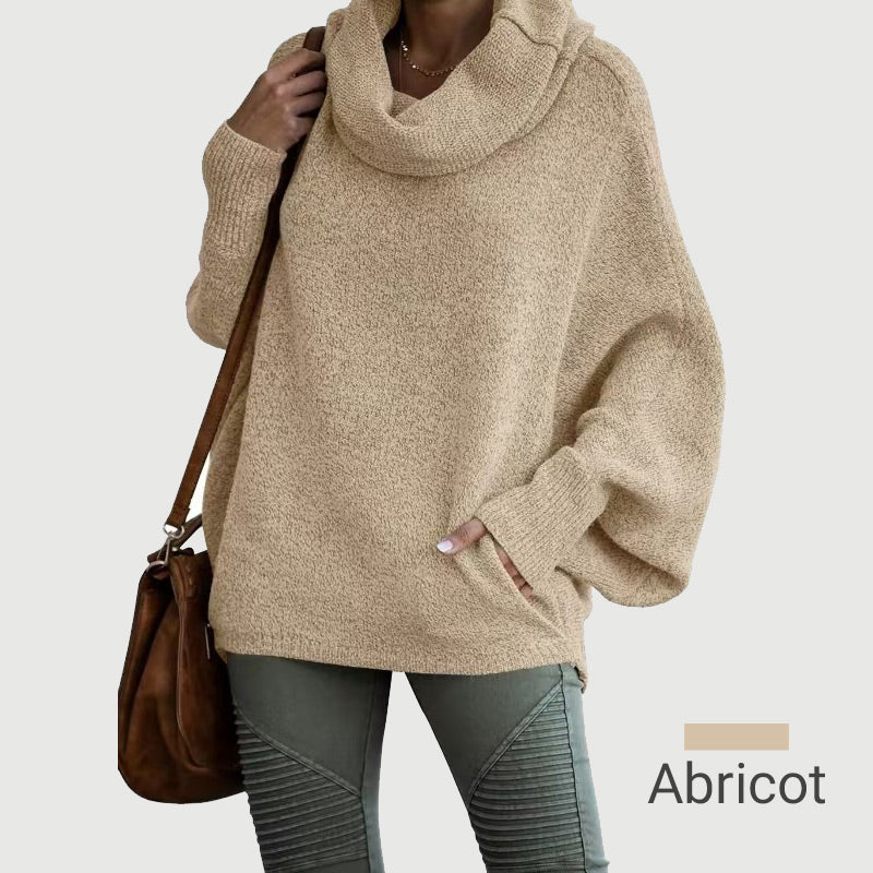 📢📢50% DE RÉDUCTION !!!✨Pull à Manches Chauve-Souris et Col Bénitier avec Poches pour Femmes - Image 12