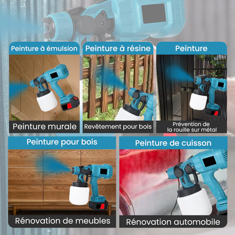🔥Offre spéciale🔥Pistolet à Peinture Électrique Sans Fil - Image 3