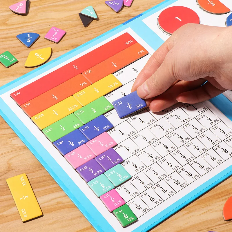 🏆VENTE DU DERNIER JOUR 50 % DE RÉDUCTION💖Puzzle de livre de fractions magnétiques pour enfants - Image 4