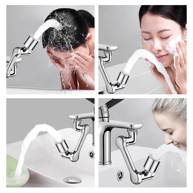 📢📢60 % de réduction !! ⏰Adaptateur robinet 1440° pivotant – Étanche, silencieux, 2 modes d’eau & triple filtration ! 🚿✨ - Image 5