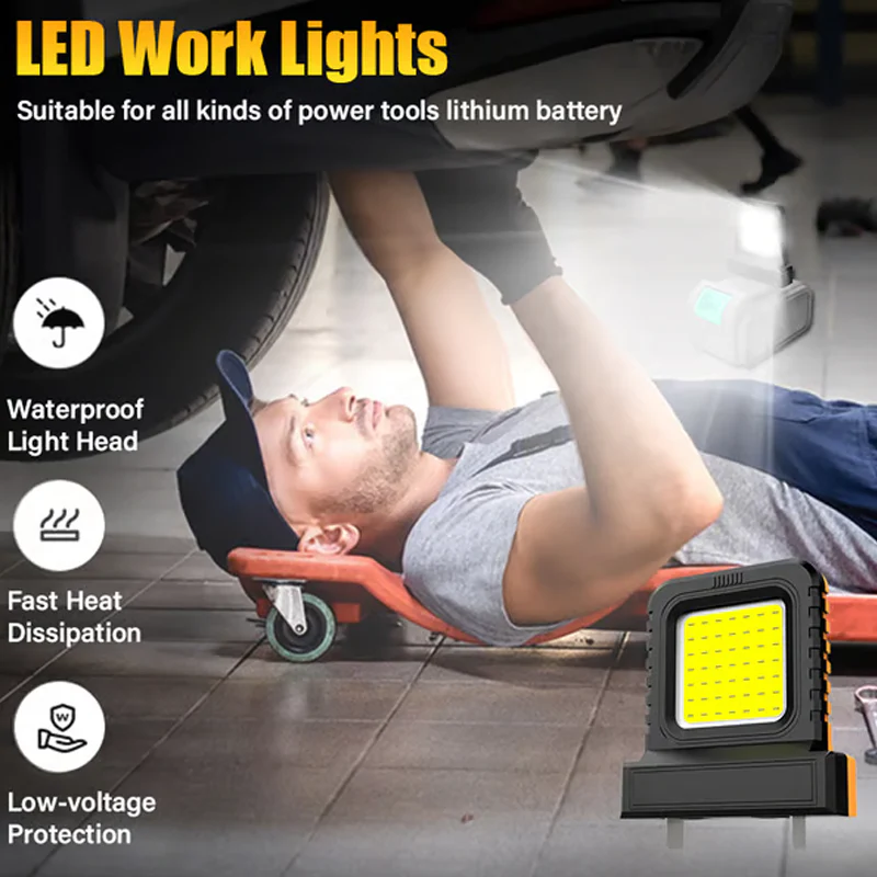 Adjustable LED Light for Lithium Battery Tools - Image 3