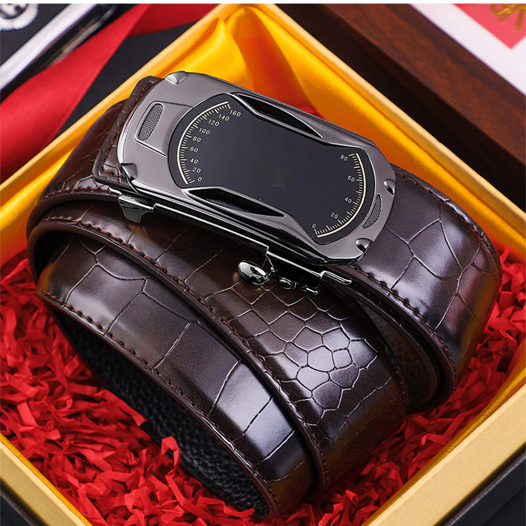 📢📢50 % de réduction！！！📍Boucle automatique pour homme avec motif crocodile - Image 3