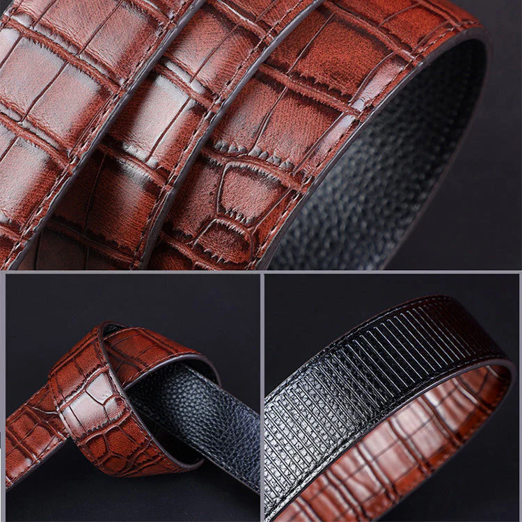 📢📢50 % de réduction！！！📍Boucle automatique pour homme avec motif crocodile - Image 5
