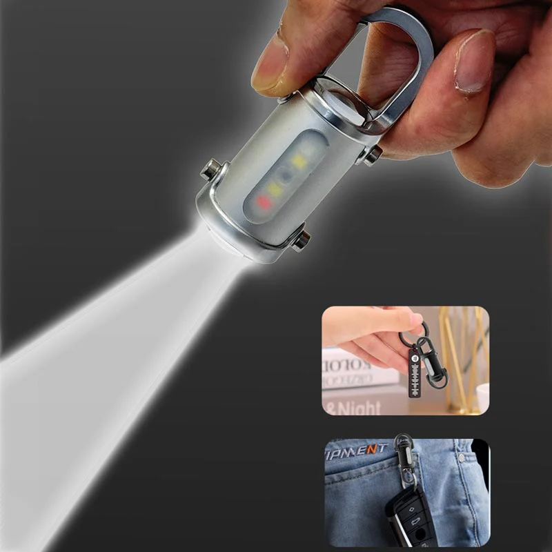 📢📢60% DE RÉDUCTION !!!✨💥1200LM Mini Lampe Torche à Porte-Clés Ultra Brillante Étanche - Image 5