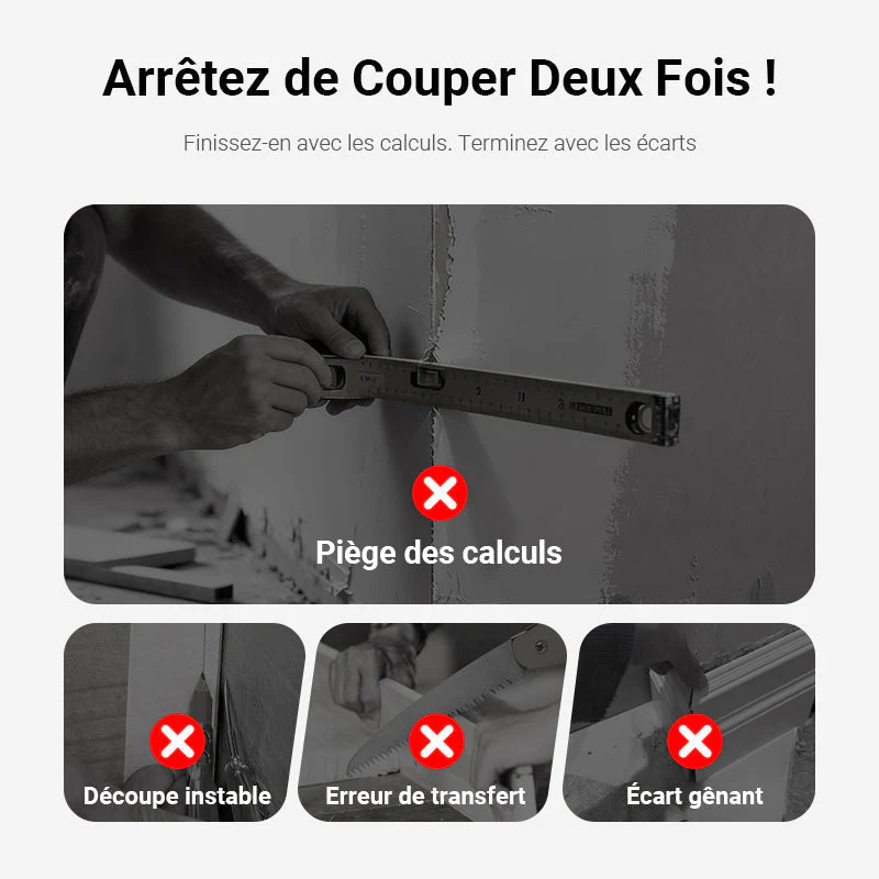 🔈🔈 50% DE RÉDUCTION ! ✨ Outil 2-en-1 Mesure et Coupe - Précision Maximale, Gain de Temps pour Bricolage et Menuiserie 📐 - Image 2