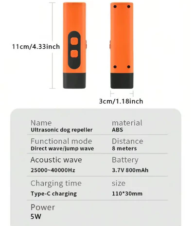🔇🔇Dispositif anti-aboiements à ultrasons pour chiens – Répulsif efficace et sans cruauté - Image 8