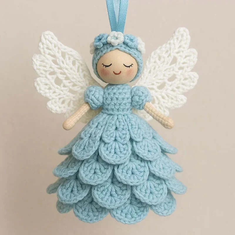 🔥Dernière vente du jour 50 % DE RÉDUCTION🎁Crochetez votre propre ange – Kit comple - Image 5