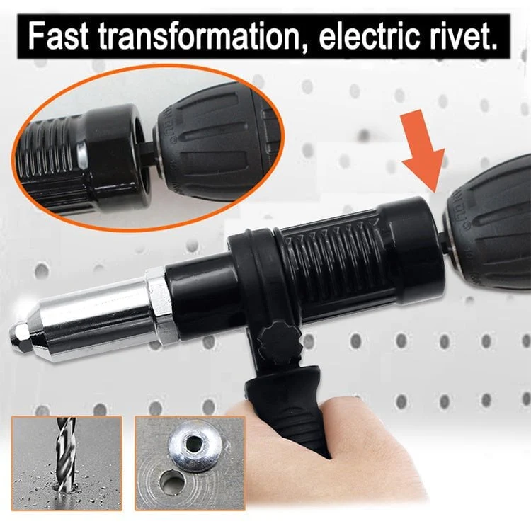 📢📢50 %  DE RÉDUCTION !! ⏰Kit d'adaptation pour pistolet à rivets professionnel avec 4 boulons de buse différents et assortis - Image 4
