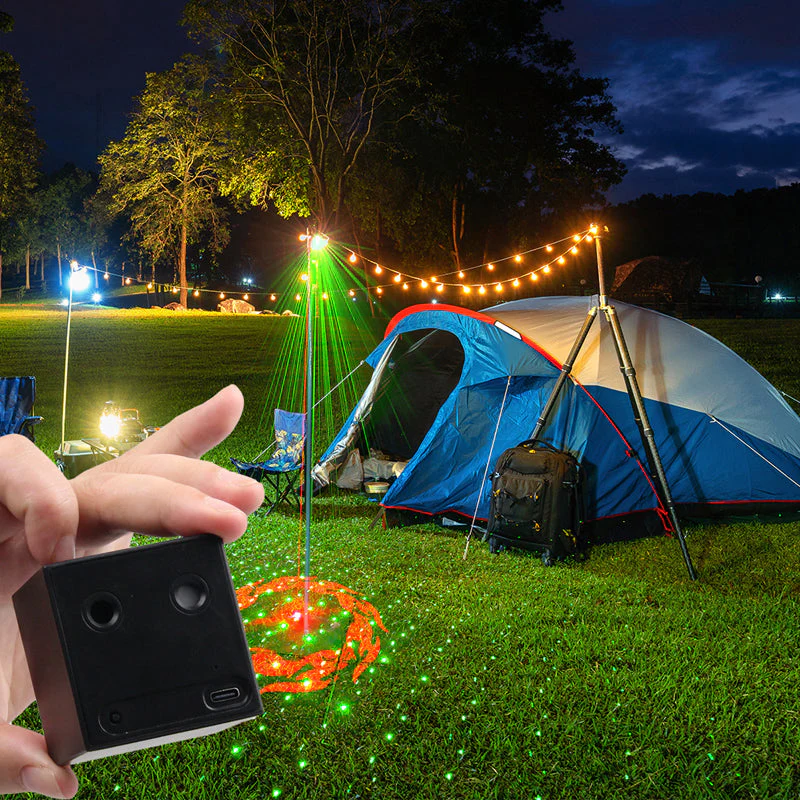 📢📢60 % de réduction !!!✨Lampe laser RGB rechargeable et portable pour soirées