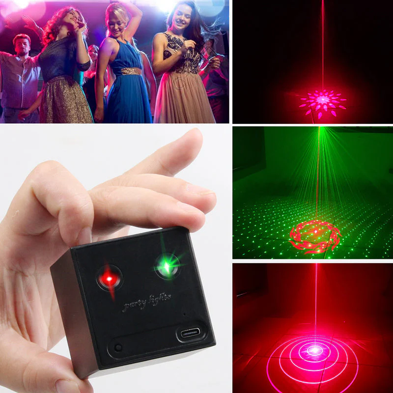 📢📢60 % de réduction !!!✨Lampe laser RGB rechargeable et portable pour soirées - Image 8