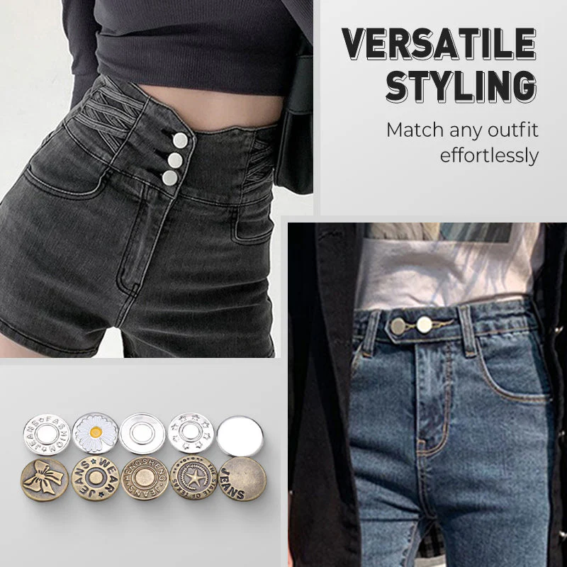 Removable No-Sew Jeans Buttons Set - Image 5