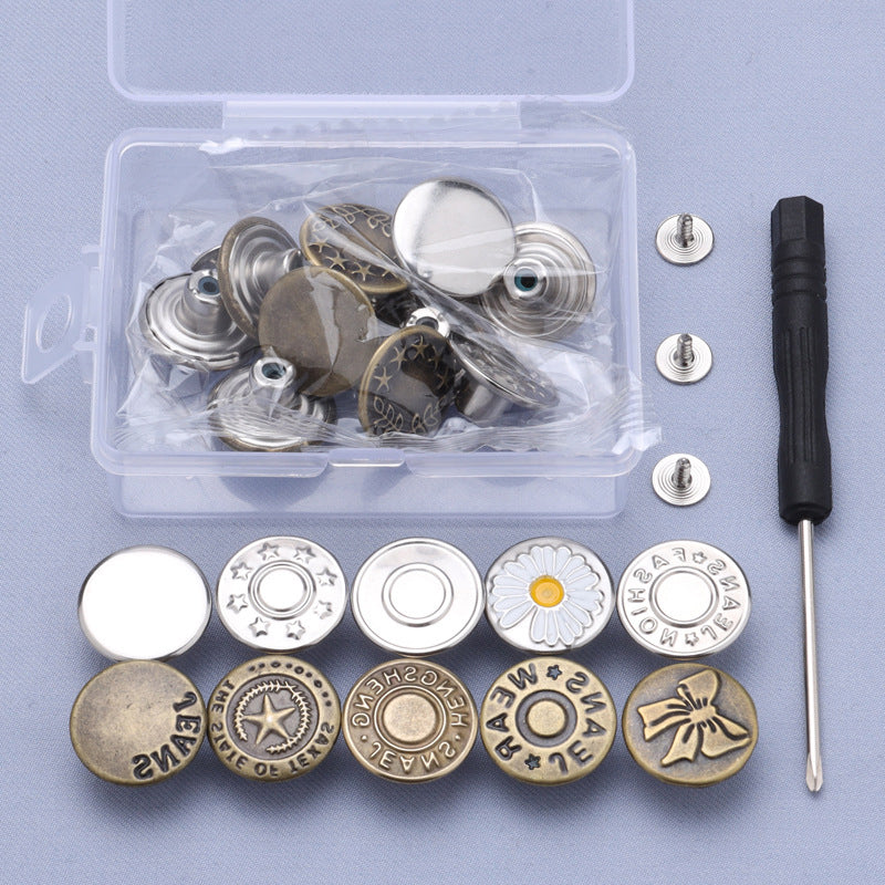 Removable No-Sew Jeans Buttons Set - Image 8