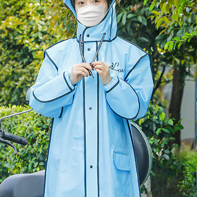 Imperméable à capuche réutilisable avec masque pour adultes✨ - Image 2