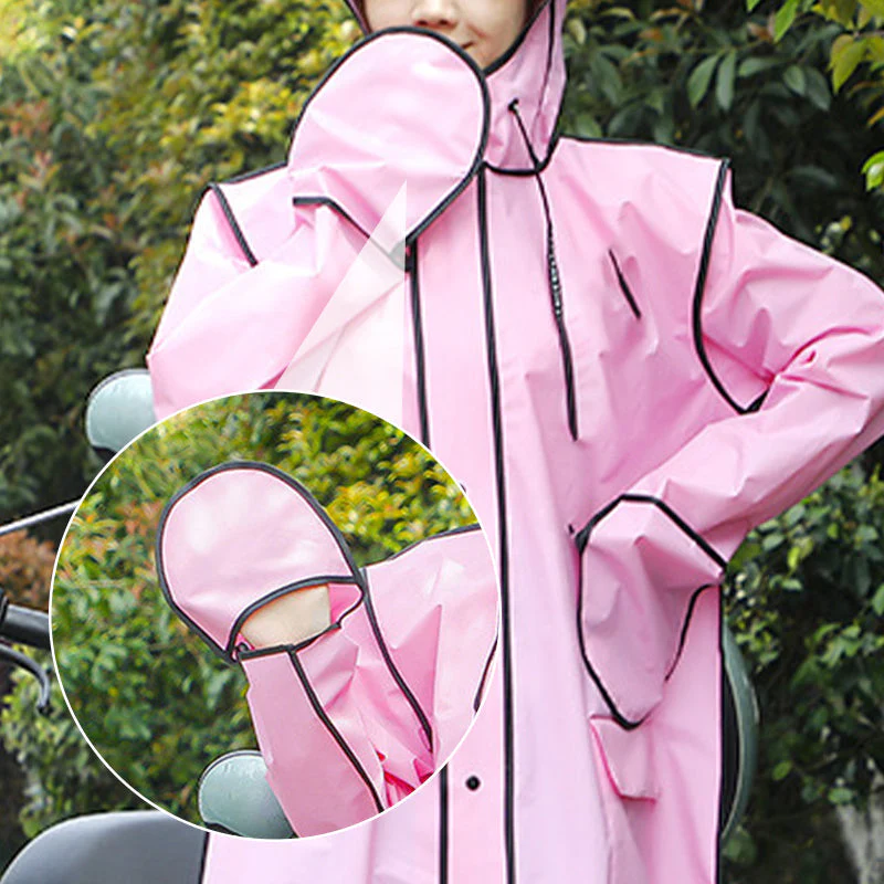 Imperméable à capuche réutilisable avec masque pour adultes✨ - Image 4