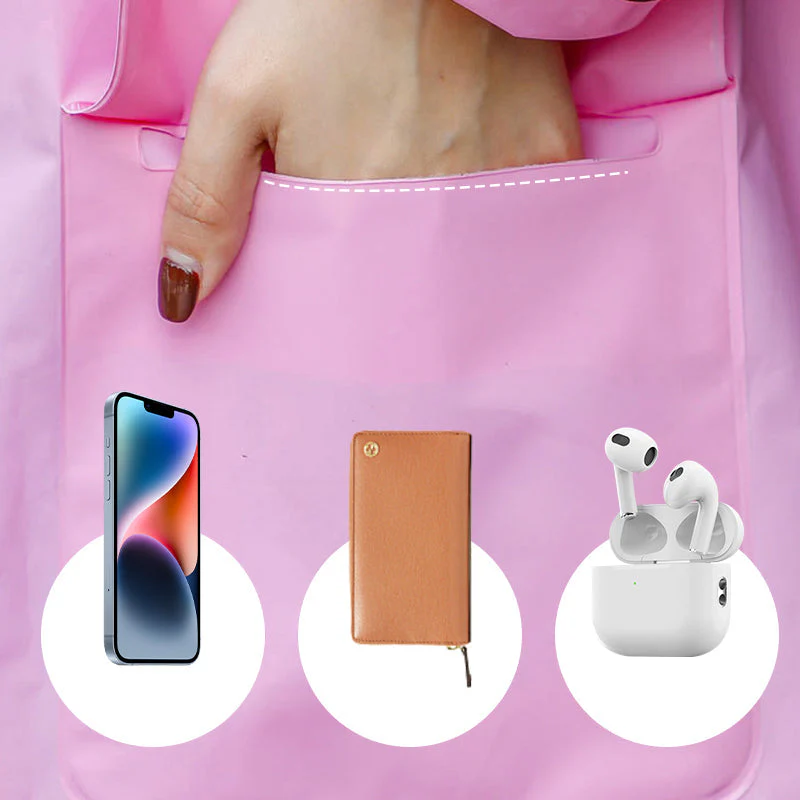 Imperméable à capuche réutilisable avec masque pour adultes✨ - Image 8